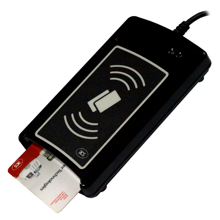 Portable contactless card reader